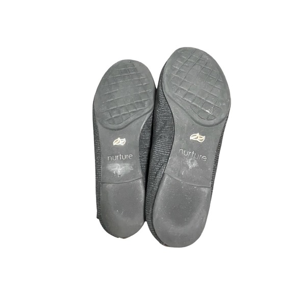 Nurture Gabbey Shoes Womens Size 7.5M Black Leather Comfort Loafer Flats Tassels - Picture 7 of 10